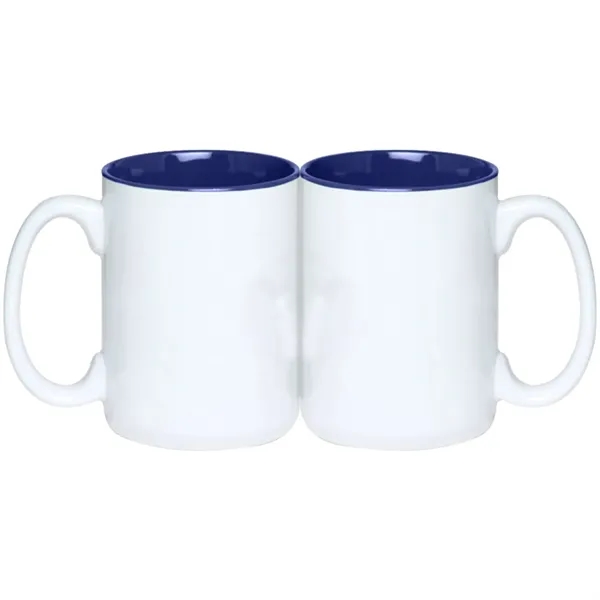 Full Color Sublimated 15 Oz. Two-Tone Ceramic Coffee Mug - Full Color Sublimated 15 Oz. Two-Tone Ceramic Coffee Mug - Image 3 of 3