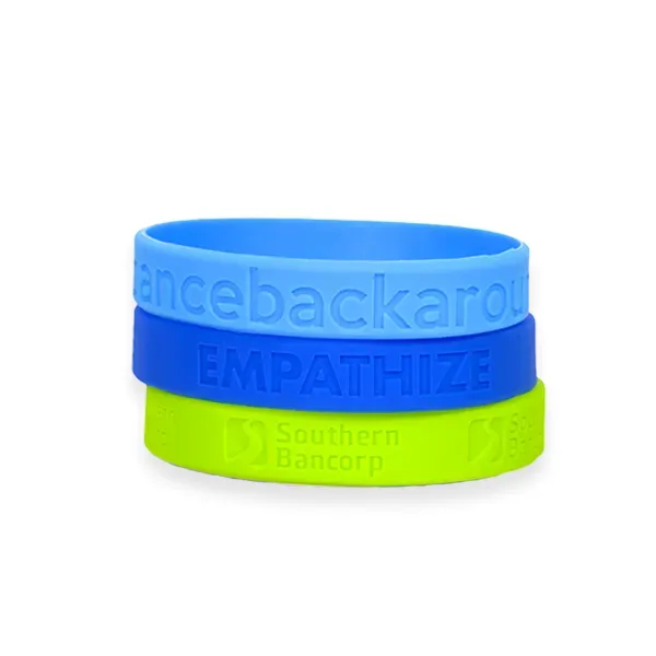 Debossed Silicone Wristband Bracelet - Debossed Silicone Wristband Bracelet - Image 12 of 12