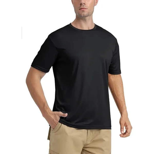 REPREVE® - rPET Men's Performance Short Sleeve T-Shirt - REPREVE® - rPET Men's Performance Short Sleeve T-Shirt - Image 8 of 11