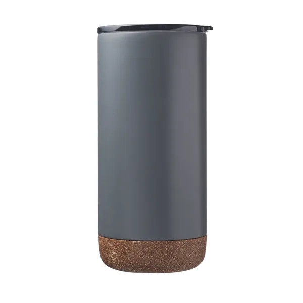 16 Oz. Stainless Steel Travel Mugs W/ Cork Bottom - 16 Oz. Stainless Steel Travel Mugs W/ Cork Bottom - Image 2 of 3