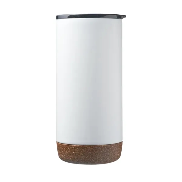 16 Oz. Stainless Steel Travel Mugs W/ Cork Bottom - 16 Oz. Stainless Steel Travel Mugs W/ Cork Bottom - Image 3 of 3