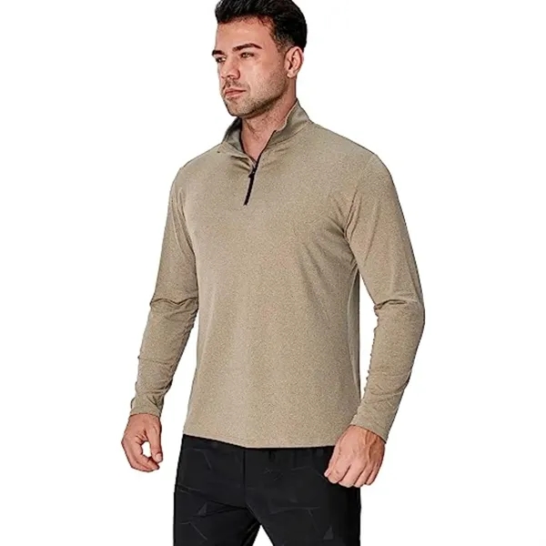 REPREVE® Men's Quarter Zipper rPET Performance Long Sleeve - REPREVE® Men's Quarter Zipper rPET Performance Long Sleeve - Image 12 of 14