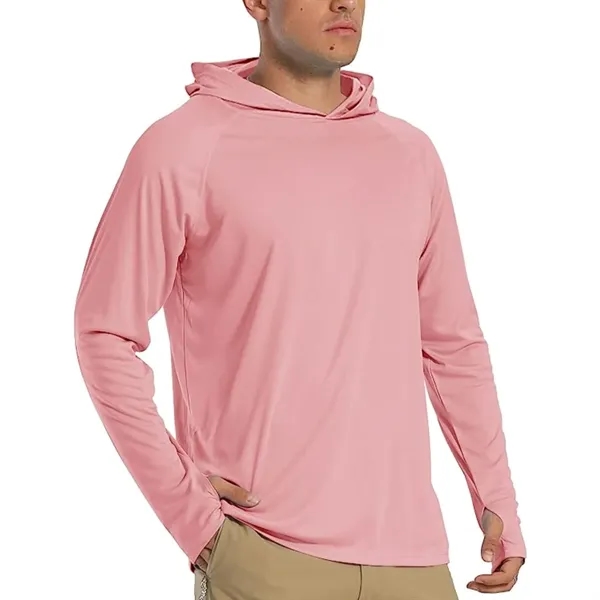 REPREVE® Men's Recycled Performance Thumbhole Hoodie T-Shirt - REPREVE® Men's Recycled Performance Thumbhole Hoodie T-Shirt - Image 13 of 15