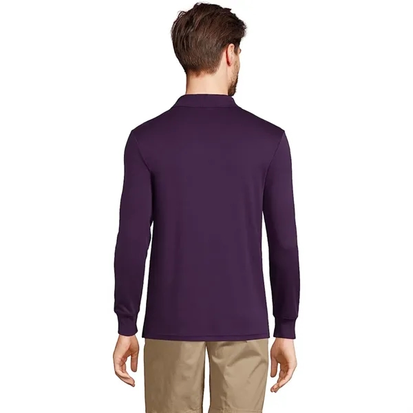REPREVE® - Men's rPET Polyester Long Sleeve Polo - REPREVE® - Men's rPET Polyester Long Sleeve Polo - Image 1 of 14