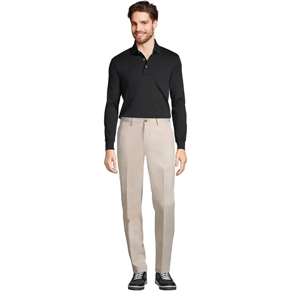 REPREVE® - Men's rPET Polyester Long Sleeve Polo - REPREVE® - Men's rPET Polyester Long Sleeve Polo - Image 7 of 14
