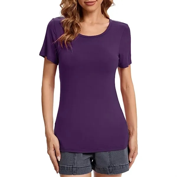 REPREVE® - rPET Women's Performance Short Sleeve T-Shirt - REPREVE® - rPET Women's Performance Short Sleeve T-Shirt - Image 7 of 16