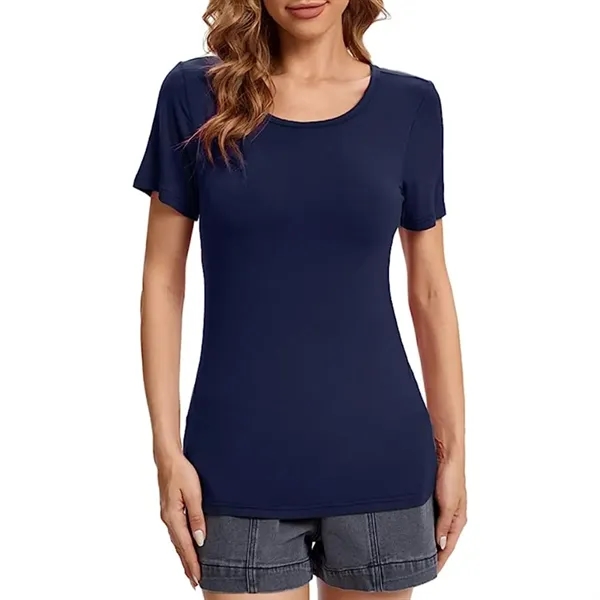 REPREVE® - rPET Women's Performance Short Sleeve T-Shirt - REPREVE® - rPET Women's Performance Short Sleeve T-Shirt - Image 15 of 16