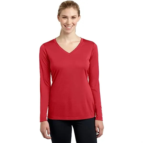 REPREVE® - Women's rPET Performance V-Neck T-Shirt - REPREVE® - Women's rPET Performance V-Neck T-Shirt - Image 6 of 15