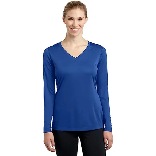 REPREVE® - Women's rPET Performance V-Neck T-Shirt - REPREVE® - Women's rPET Performance V-Neck T-Shirt - Image 7 of 15