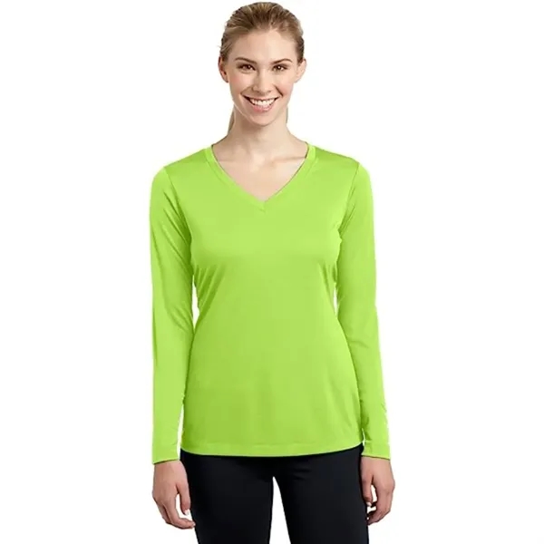 REPREVE® - Women's rPET Performance V-Neck T-Shirt - REPREVE® - Women's rPET Performance V-Neck T-Shirt - Image 15 of 15