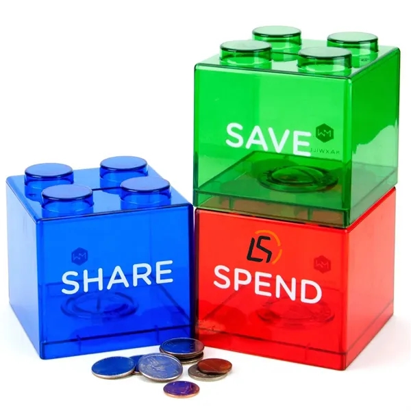 Clear Transparent Plastic Coin Banks - Clear Transparent Plastic Coin Banks - Image 0 of 1