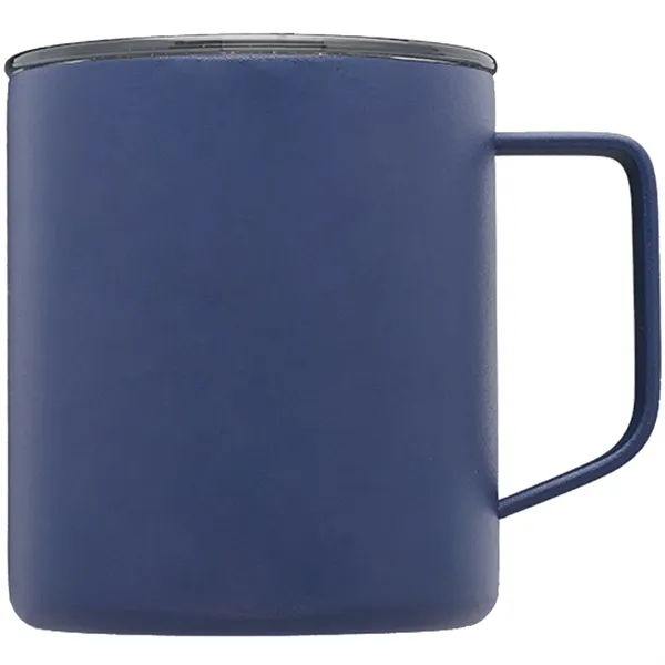 13.5 Oz Double Wall Color Coated Travel Mugs W/ Handles - 13.5 Oz Double Wall Color Coated Travel Mugs W/ Handles - Image 2 of 5
