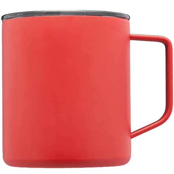 13.5 Oz Double Wall Color Coated Travel Mugs W/ Handles - 13.5 Oz Double Wall Color Coated Travel Mugs W/ Handles - Image 4 of 5