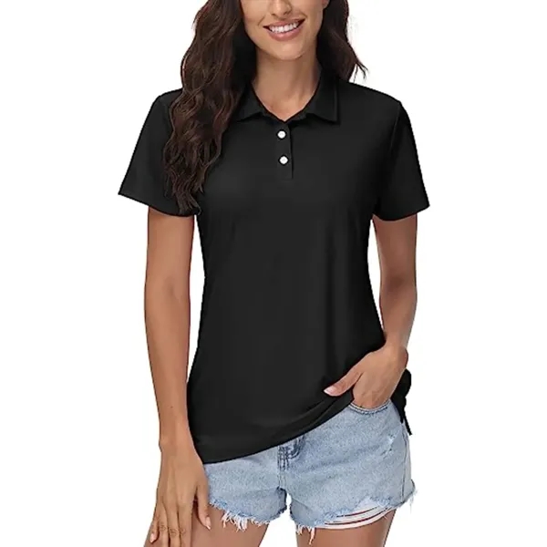 REPREVE® - Women's Recycled Polyester Polo Shirt - REPREVE® - Women's Recycled Polyester Polo Shirt - Image 4 of 17