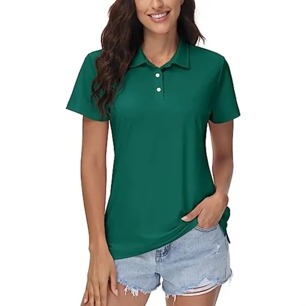 REPREVE® - Women's Recycled Polyester Polo Shirt - REPREVE® - Women's Recycled Polyester Polo Shirt - Image 5 of 17