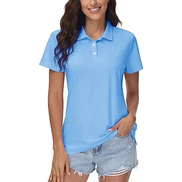 REPREVE® - Women's Recycled Polyester Polo Shirt - REPREVE® - Women's Recycled Polyester Polo Shirt - Image 6 of 17