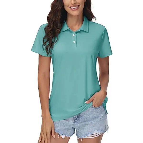 REPREVE® - Women's Recycled Polyester Polo Shirt - REPREVE® - Women's Recycled Polyester Polo Shirt - Image 7 of 17