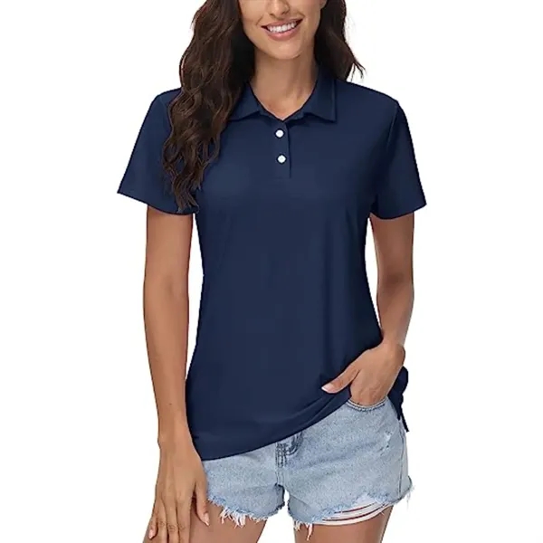 REPREVE® - Women's Recycled Polyester Polo Shirt - REPREVE® - Women's Recycled Polyester Polo Shirt - Image 13 of 17