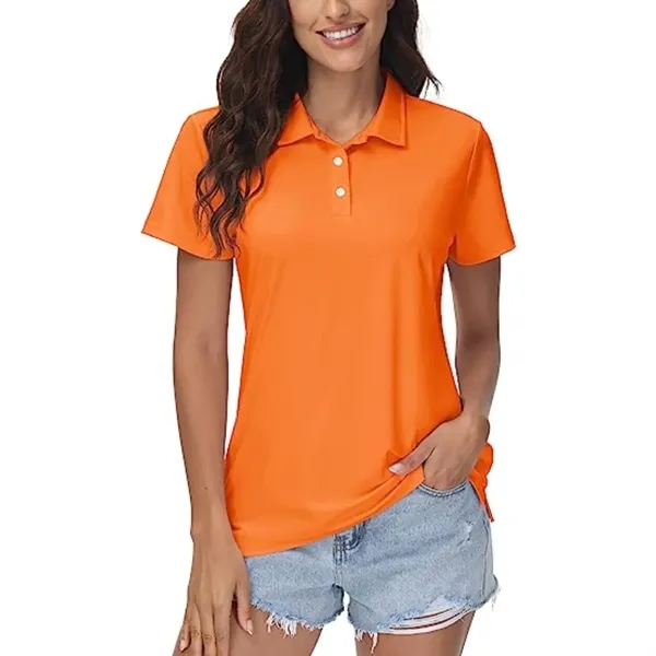 REPREVE® - Women's Recycled Polyester Polo Shirt - REPREVE® - Women's Recycled Polyester Polo Shirt - Image 14 of 17