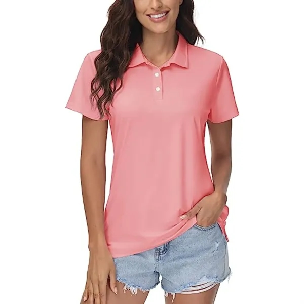 REPREVE® - Women's Recycled Polyester Polo Shirt - REPREVE® - Women's Recycled Polyester Polo Shirt - Image 15 of 17