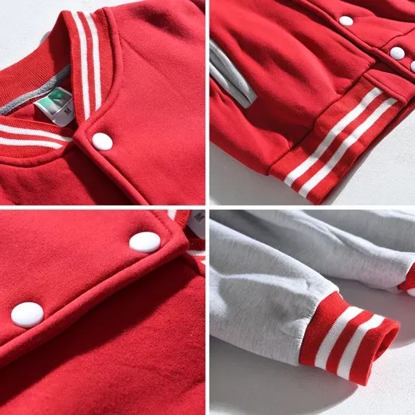 Baseball Uniform Fleece Jacket - Baseball Uniform Fleece Jacket - Image 3 of 3