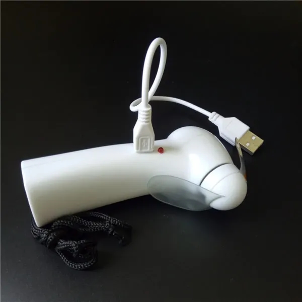 Rechargeable Flash Handheld Mini LED Fan With Message