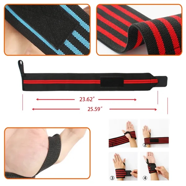 Adjustable Wrist Stripe Pattern Support Straps - Adjustable Wrist Stripe Pattern Support Straps - Image 2 of 2