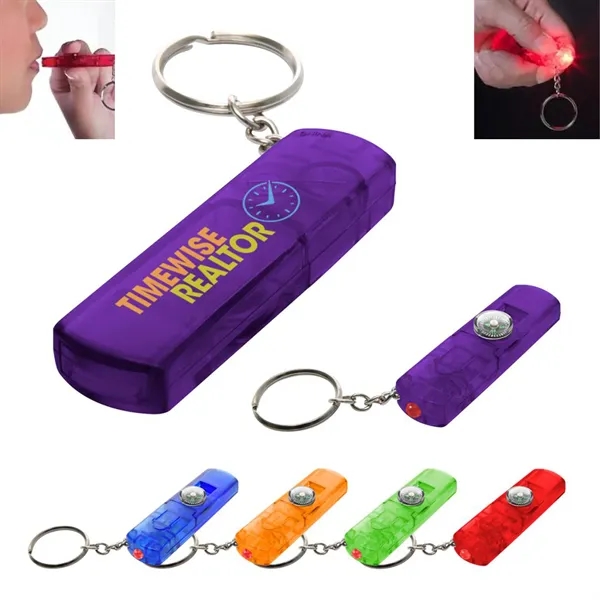 Whistle Red Led Key Light With Compass - Whistle Red Led Key Light With Compass - Image 0 of 1