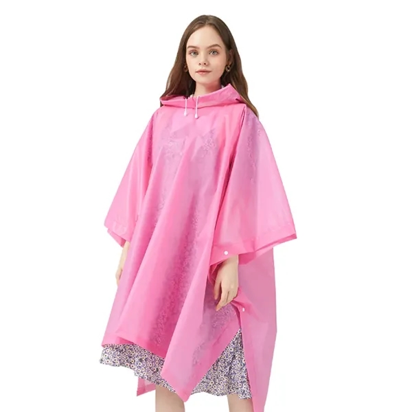 Reusable Rain Ponchos For Adults - Reusable Rain Ponchos For Adults - Image 3 of 6