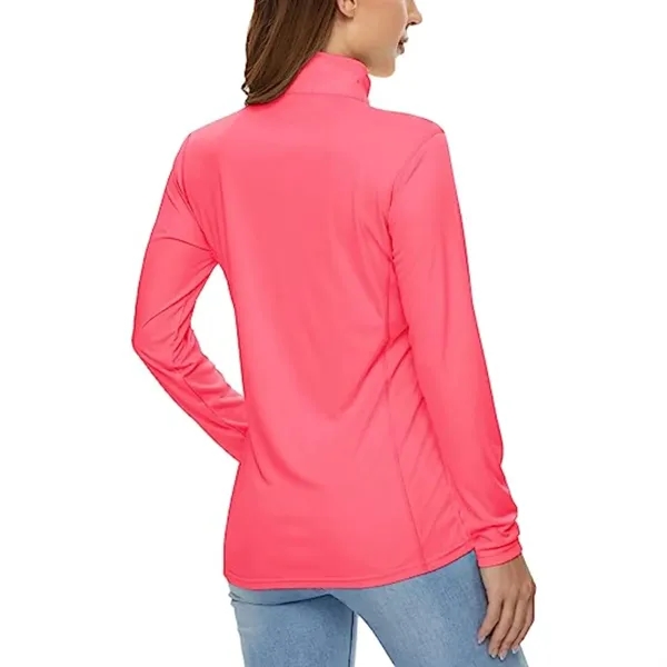 REPREVE® - Women's rPET Performance Quarter Zipper - REPREVE® - Women's rPET Performance Quarter Zipper - Image 2 of 25