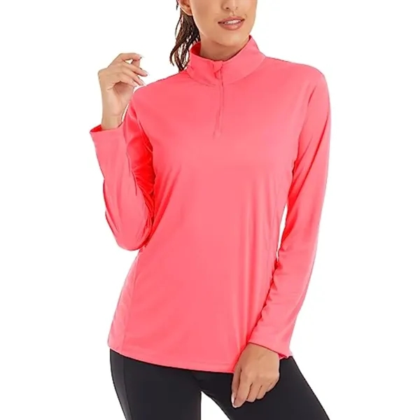 REPREVE® - Women's rPET Performance Quarter Zipper - REPREVE® - Women's rPET Performance Quarter Zipper - Image 3 of 25