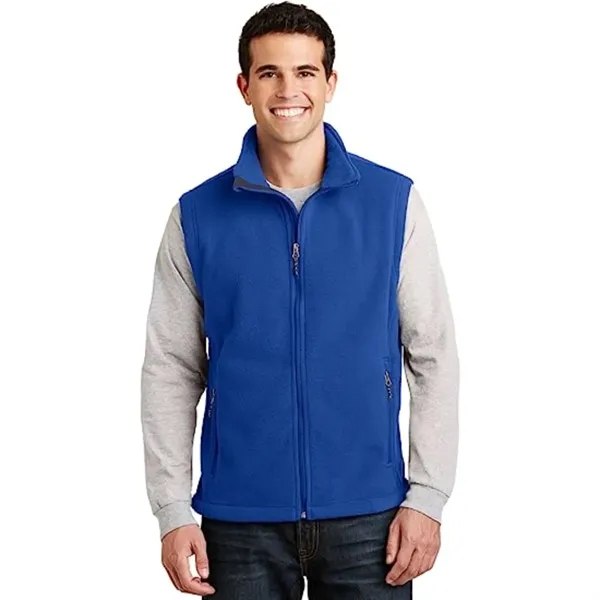 Men's Recycled Full Zip Fleece Vest W/ Wrinkle Resistance - Men's Recycled Full Zip Fleece Vest W/ Wrinkle Resistance - Image 0 of 6