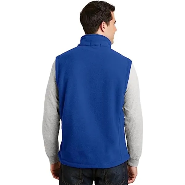 Men's Recycled Full Zip Fleece Vest W/ Wrinkle Resistance - Men's Recycled Full Zip Fleece Vest W/ Wrinkle Resistance - Image 2 of 6