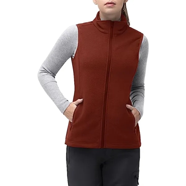 Women's Recycled Full Zip Fleece Vest W/ Wrinkle Resistance - Women's Recycled Full Zip Fleece Vest W/ Wrinkle Resistance - Image 3 of 11