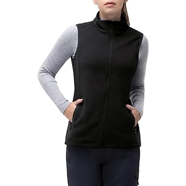 Women's Recycled Full Zip Fleece Vest W/ Wrinkle Resistance - Women's Recycled Full Zip Fleece Vest W/ Wrinkle Resistance - Image 2 of 11