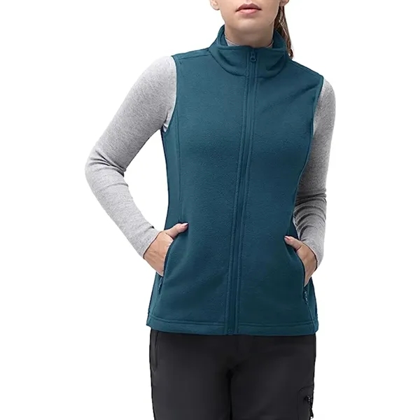 Women's Recycled Full Zip Fleece Vest W/ Wrinkle Resistance - Women's Recycled Full Zip Fleece Vest W/ Wrinkle Resistance - Image 4 of 11