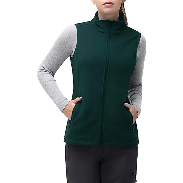Women's Recycled Full Zip Fleece Vest W/ Wrinkle Resistance - Women's Recycled Full Zip Fleece Vest W/ Wrinkle Resistance - Image 8 of 11