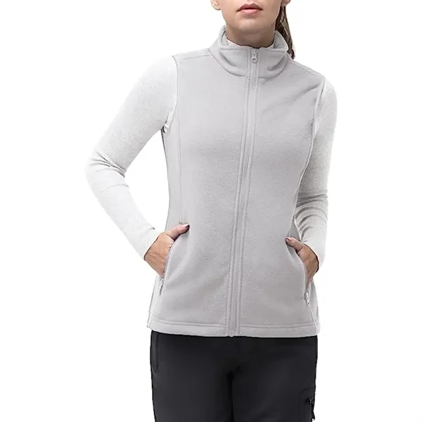 Women's Recycled Full Zip Fleece Vest W/ Wrinkle Resistance - Women's Recycled Full Zip Fleece Vest W/ Wrinkle Resistance - Image 10 of 11