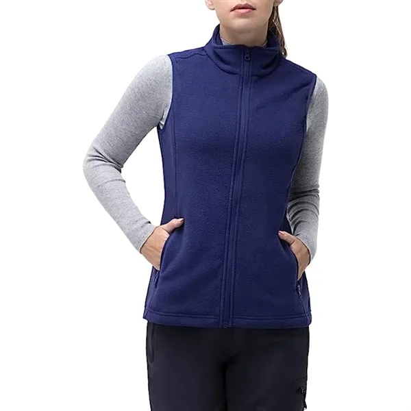 Women's Recycled Full Zip Fleece Vest W/ Wrinkle Resistance - Women's Recycled Full Zip Fleece Vest W/ Wrinkle Resistance - Image 11 of 11