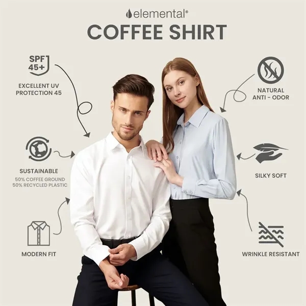 Elemental Coffee Shirts-Button Down Sustainable-Men - Elemental Coffee Shirts-Button Down Sustainable-Men - Image 18 of 18
