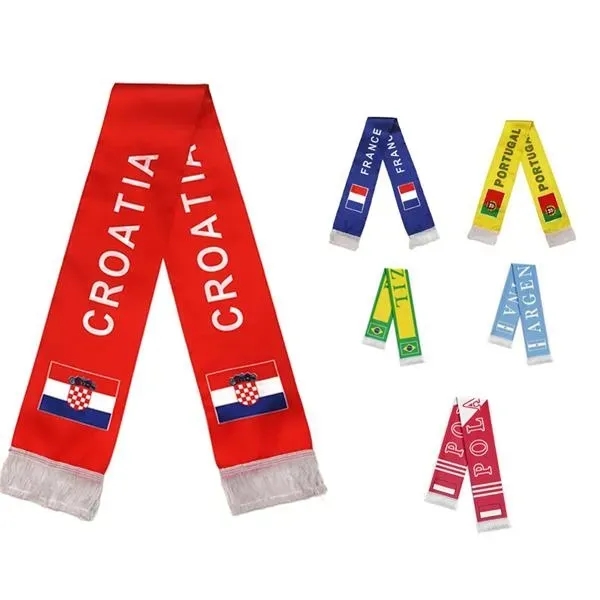 Custom Printed Polyester Soccer Fan Scarf - Custom Printed Polyester Soccer Fan Scarf - Image 0 of 1