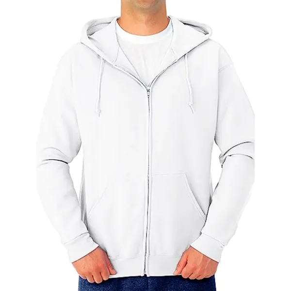 Men's Recycled Antibacterial Zipper Hoodie, Kangaroo Pocket - Men's Recycled Antibacterial Zipper Hoodie, Kangaroo Pocket - Image 3 of 8
