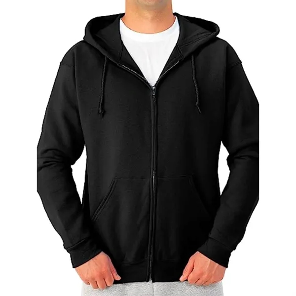 Men's Recycled Antibacterial Zipper Hoodie, Kangaroo Pocket - Men's Recycled Antibacterial Zipper Hoodie, Kangaroo Pocket - Image 4 of 8