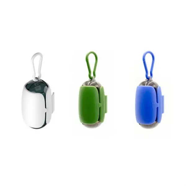 Portable Biodegradable Pill Pet Waste Garbage Bag Dispenser - Portable Biodegradable Pill Pet Waste Garbage Bag Dispenser - Image 2 of 3