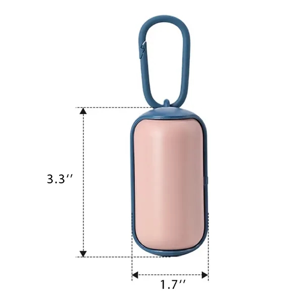 Portable Biodegradable Pill Pet Waste Garbage Bag Dispenser - Portable Biodegradable Pill Pet Waste Garbage Bag Dispenser - Image 1 of 2