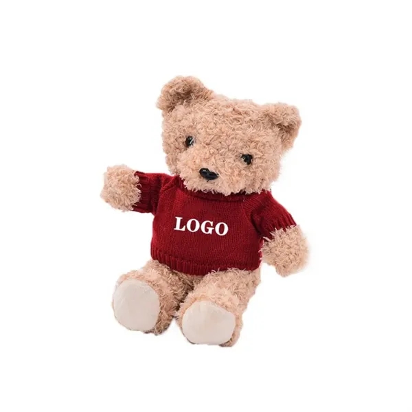 9'' Sweater Teddy Bear Stuffed Plush Toys Doll Gift - 9'' Sweater Teddy Bear Stuffed Plush Toys Doll Gift - Image 0 of 2
