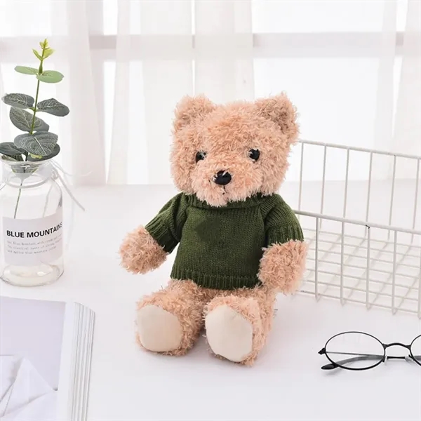9'' Sweater Teddy Bear Stuffed Plush Toys Doll Gift - 9'' Sweater Teddy Bear Stuffed Plush Toys Doll Gift - Image 1 of 2