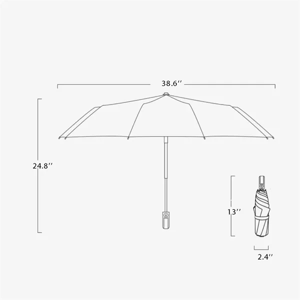 Sun And Rain Dual-use Automatic Three-fold Sunshade Umbrella - Sun And Rain Dual-use Automatic Three-fold Sunshade Umbrella - Image 3 of 4