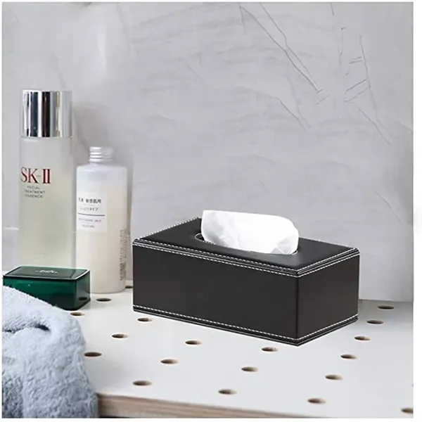 Luxury Pu Leather Facial Tissue Box - Luxury Pu Leather Facial Tissue Box - Image 4 of 6