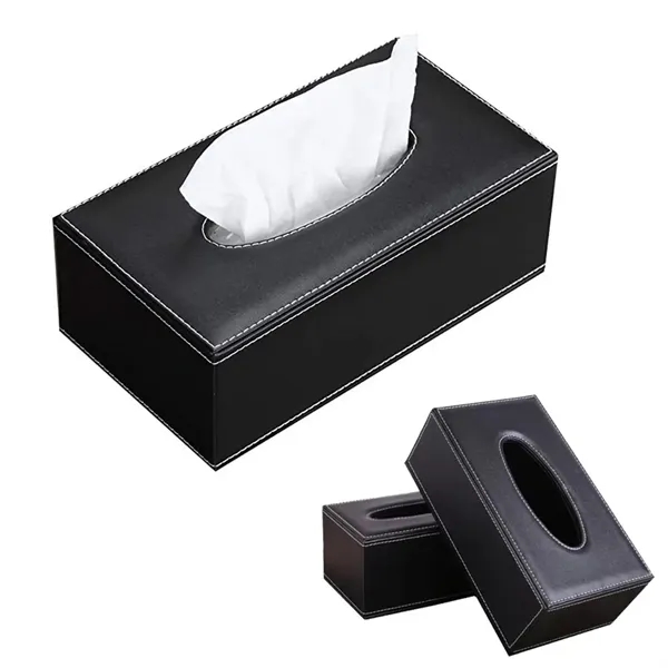 Luxury Pu Leather Facial Tissue Box - Luxury Pu Leather Facial Tissue Box - Image 0 of 6